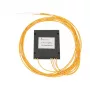 Splitter ótico PLC 1:4 Extralink SC/APC, 2,0 mm G657A, 1,5 m, módulo ABS, sem ficha