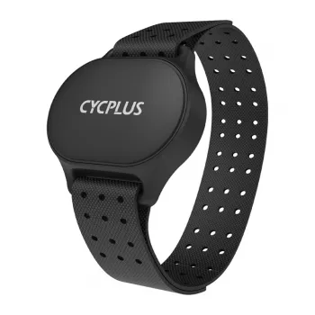 Pulseira medidora de frequência cardíaca Cycplus H1 – sensor de FC portátil, compatível com peito/braço, Bluetooth/ANT+