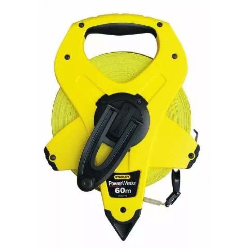 Trena de fita STANLEY ST-2-34-775 60 m Fibra de vidro — Trena manual para medição de longa distância