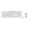 Teclado e rato CHERRY Stream Desktop incluídos Escritório RF Wireless QWERTZ Alemão Branco