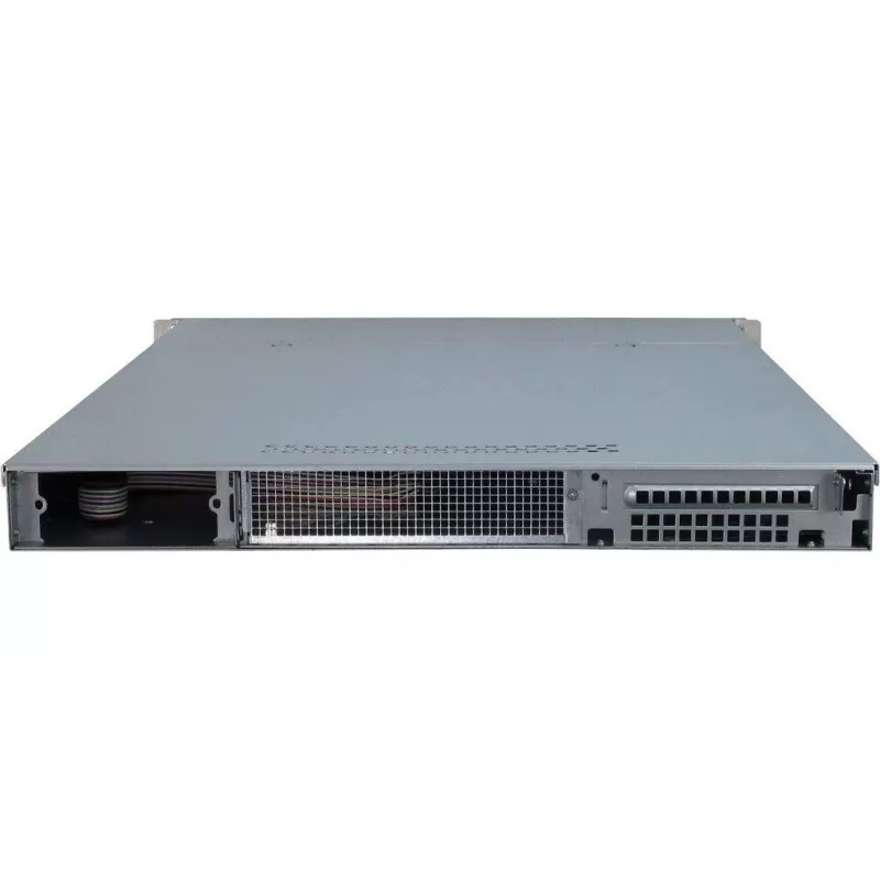 Inter-Tech IPC 1U-1404 rack preto, aço inoxidável