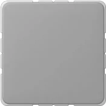 Placa de cobertura para interruptor de parede JUNG CD 594-0 GR cinzento, termoplástico, design sem parafusos