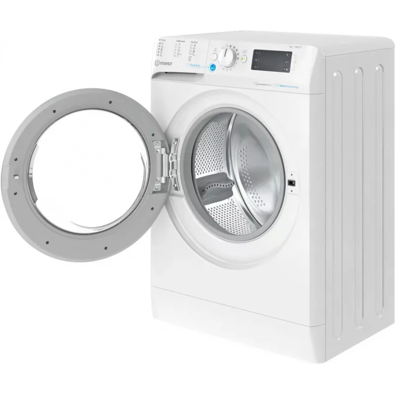 INDESIT | Máquina de lavar roupa | BWSE 71295X WBV EU | Classe de eficiência energética B | Carga frontal | Capacidade de lavagem 7 kg | 1200 rpm | Profundidade 43,5 cm | Largura 59,5 cm | Visor | Mostrador grande