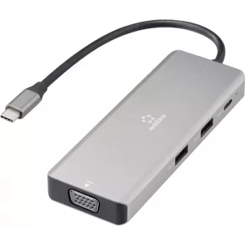 Estação de acoplamento USB-C Renkforce RF-DKS-906 compatível com estações de acoplamento de marcas universal (RF-6428614)