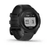 Relógio de golfe GPS GARMIN Approach S12 preto, caixa de 43 mm, bracelete de silicone, 30 h de bateria GPS