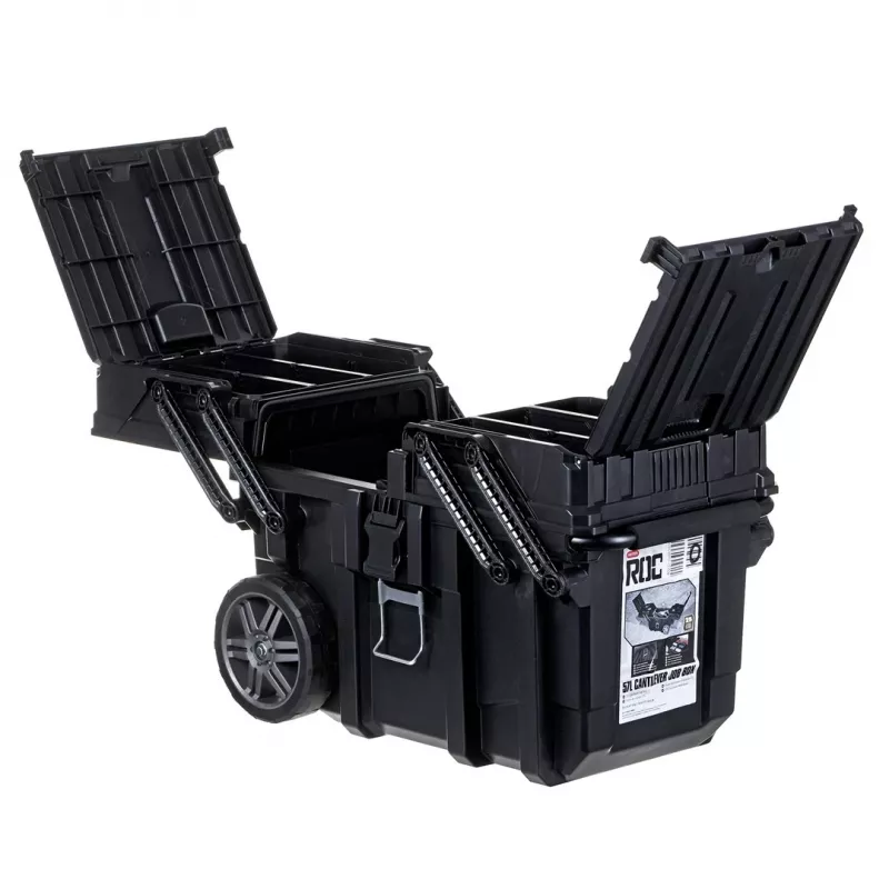Caixa de ferramentas KETER CANTILEVER Job Box (17203037/238270) com rodas preto