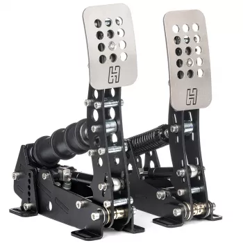 Conjunto de pedais Heusinkveld Ultimate+ 2 – travão load-cell, pedais ajustáveis, preto