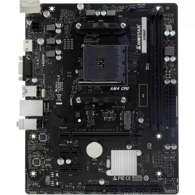 Placa-mãe BIOSTAR A520MHP AM4 Micro-ATX