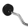 Barra de haltere fixa / barra quebrada com borracha HMS GSL25 25 kg