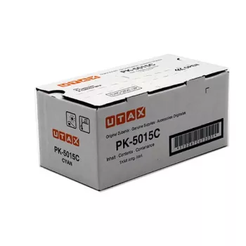 Utax 1T02R7CUT0/PK-5015C Kit de toner ciano, 3K páginas ISO/IEC 19752 para TA