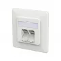 METZ CONNECT tomada de ligação E-DAT C6A LSA++ 2 portas UP branco tráfego