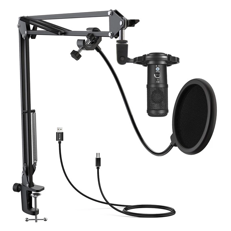 Microfone de estúdio Easypix 62021 preto
