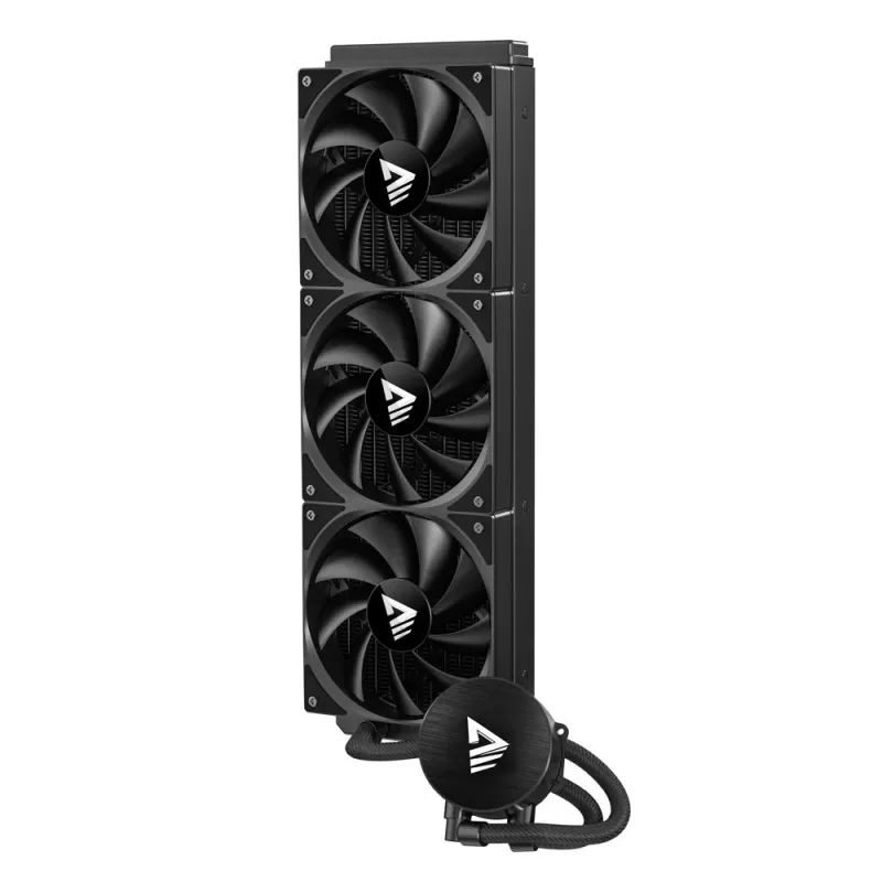 Kit de refrigeração líquida SAVIO NOX 360 mm (3 ventoinhas de 120 mm, base de cobre, radiador de alumínio) preto, 600–1800 rpm