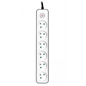 Extensão elétrica TRACER Zebra 1,5 m 6 tomadas