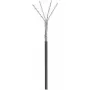 Wentronic Goobay cabo de rede exterior CAT 5e, SF/UTP, preto, 100 m - mistura de cobre CCA, AWG 24/1 (rígido), PE (57296)