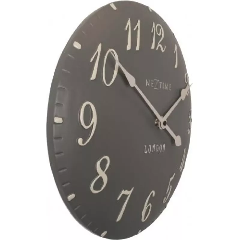 NeXtime Relógio 3084gs London Arabic, Ø34,5cm, parede, cinzento/branco