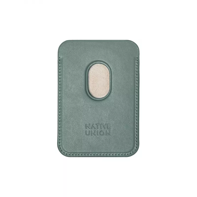 Carteira com capa native union (Re)Classic verde compatível com iPhone 15/15 Pro/15 Plus/15 Pro Max, iPhone 14/14 Pro/14 Plus/14 Pro Max, iPhone 13/13 Pro