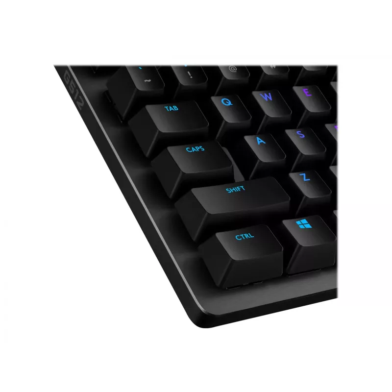 Logitech Gaming G512 - Teclado - retroiluminação - USB - QWERTY - Espanhol - Interruptores: GX Brown Tactile - Carvão