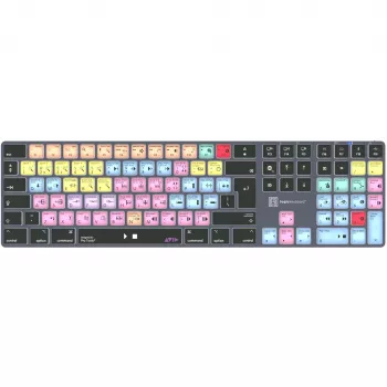Teclado LogicKeyboard LKB-PT-TM — tamanho completo (100%) Bluetooth QWERTZ alemão, cinzento titânio