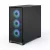 Caixa de PC Midi-Tower Fractal Design Pop 2 Air preto Solid — suporte ATX, 3 ventoinhas frontais de 120 mm, baías para unidades de 2,5/3,5