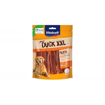 Petiscos para cães Vitakraft Duck Fillets XXL 250 g — filete de pato, petisco natural, sem cereais, proteína 50%