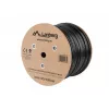Cabo de rede Lanberg LCU6-21CU-0305-BK preto 305 m Cat6 U/UTP (UTP) exterior