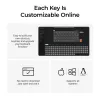 Teclado mecânico Keychron Q1 Max 75% com Banana Switches, Carbon Black