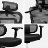 Cadeira giratória de escritório mark adler Expert 4.9 modelo 5701-65776 — malha, apoio de cabeça ajustável, apoio lombar, altura do assento 44–52 cm, carga máx. 150 kg
