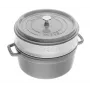STAUB La Cocotte panela redonda de ferro fundido com inserto 40508-819-0 - 3,8 ltr. Graphit