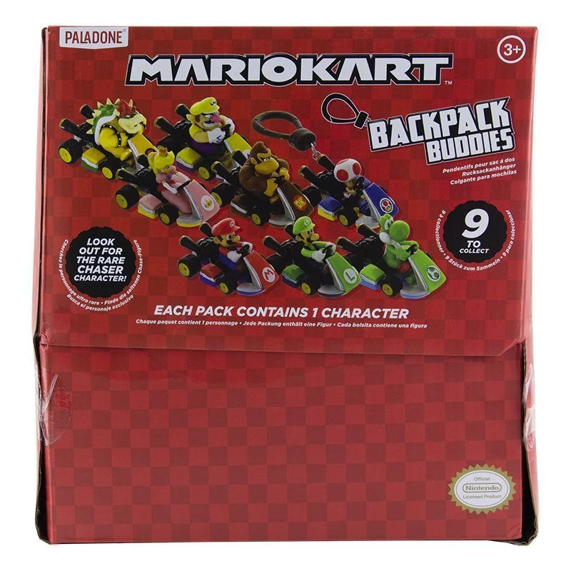 Paladone Mario Kart Backpack Buddies CDU com 24 peças