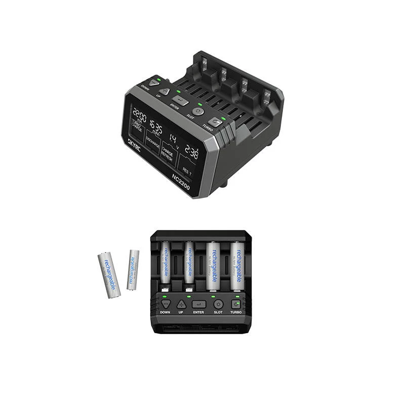 Carregador de baterias SKYRC NC2200 4 canais para células AA/AAA 2200mAh