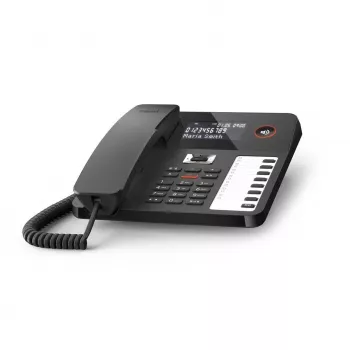 Telefone DECT Gigaset DESK 800A auscultador com fios 200 entradas na lista telefónica preto
