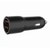 Carregador de automóvel para dispositivos móveis Gembird TA-UC-A2QC36-CAR-01, 36 W, 12–24 V, isqueiro, preto