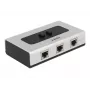 Hub DeLOCK 87673 1000 Mbit/s preto cinzento
