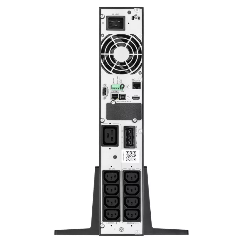 UPS online EVER Powerline RT PRO 3kVA 3kW Rack/Tower, dupla conversão, monofásico, saída 200–240 V, 9× saídas C13, LCD, baterias VRLA