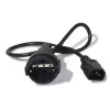 Cabo de alimentação APC AP9880 preto 0,6 m conector fêmea C14 CEE7/7