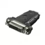 Adaptador HDMI™ / DVI-I Wentronic Goobay, conector fêmea HDMI standard (tipo A), preto - conector fêmea HDMI™ de 19 pinos > conector fêmea DVI (24+5) (60752)