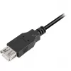 Cabo de extensão USB 2.0, ficha USB-A > conector fêmea USB-A (preto, 3,0 metros, duplamente blindado)