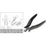 Alicate de corte lateral c.k tools T3884 cabeça de corte mini ESD — alicate diagonal de precisão para eletrónica