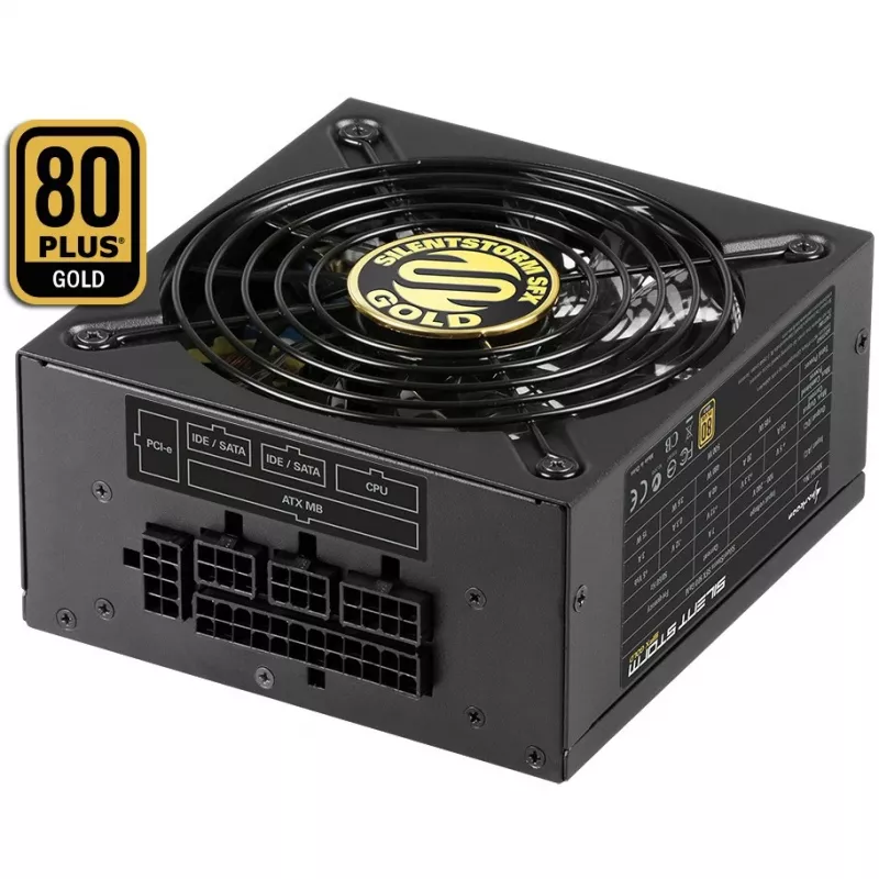 Fonte de alimentação Sharkoon SilentStorm SFX 500 Gold (interna) 80 PLUS Gold AC 100-240 V 500 Watt