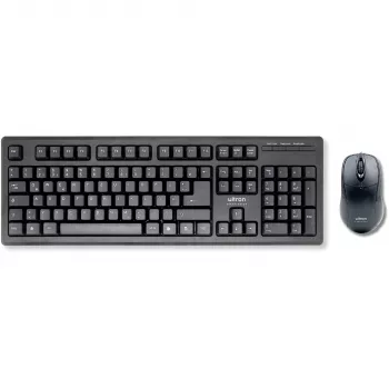Conjunto de teclado e rato com fios Ultron UMC-200, preto