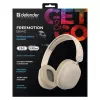 Defender FreeMotion B640 auscultadores sem fios on-ear, Bluetooth 5.3, USB-C, AUX 3,5 mm, 20–20000 Hz, 105 dB, bege