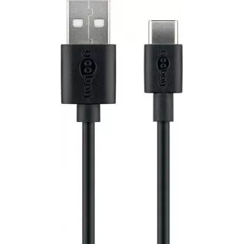 Wentronic 59118 0,5 m USB-A USB-C ficha-ficha preto cabo USB (59118)