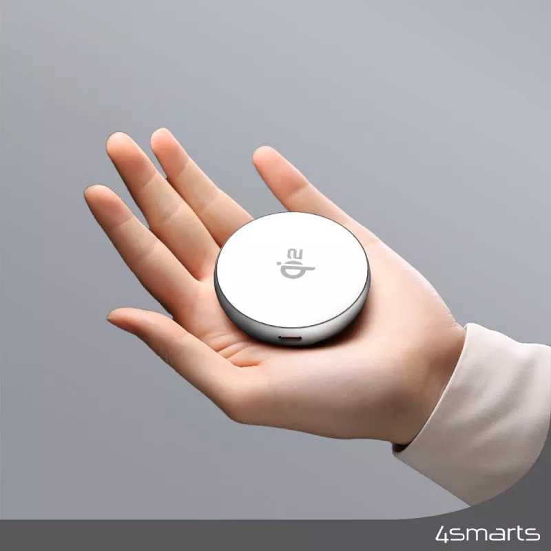 4smarts Carregador Qi2 com Suporte Silver White - Carregador (540987)
