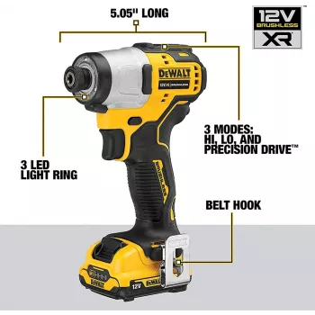 DeWALT DCF801D2-QW aparafusadora/parafusadora de impacto