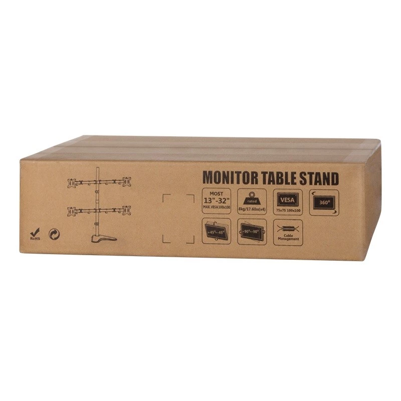 Suporte para monitor LogiLink BP0046 81,3 cm (32 polegadas) de secretária aço inoxidável