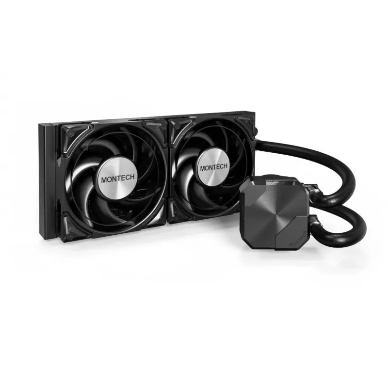 Refrigeração líquida all-in-one para processador Montech HyperFlow Silent 240 12 cm preto 1 unid.
