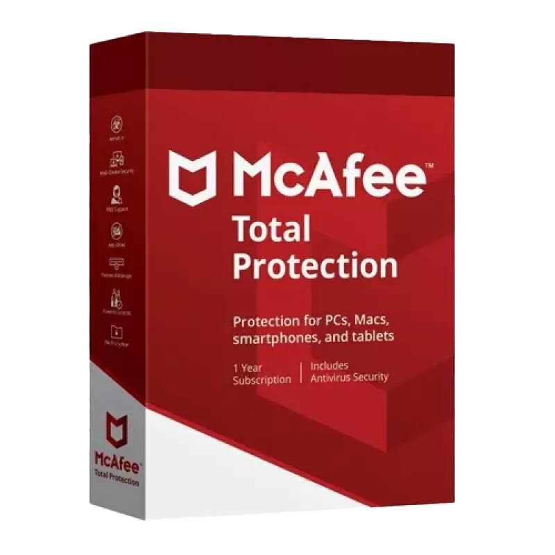 McAfee Total Protection 3 dispositivos 1 ano