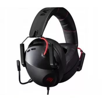 Headset mad-catz P.I.L.O.T. 3 — headset gaming binaural com fios, 3,5 mm, drivers de 50 mm, sensibilidade de 105 dB, preto