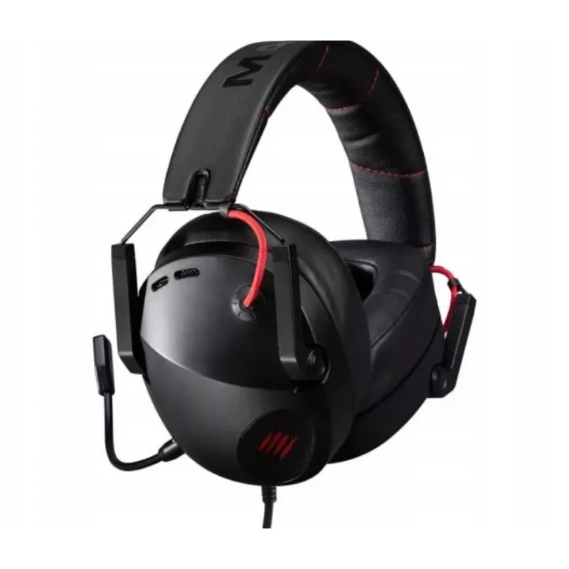 Headset mad-catz P.I.L.O.T. 3 — headset gaming binaural com fios, 3,5 mm, drivers de 50 mm, sensibilidade de 105 dB, preto